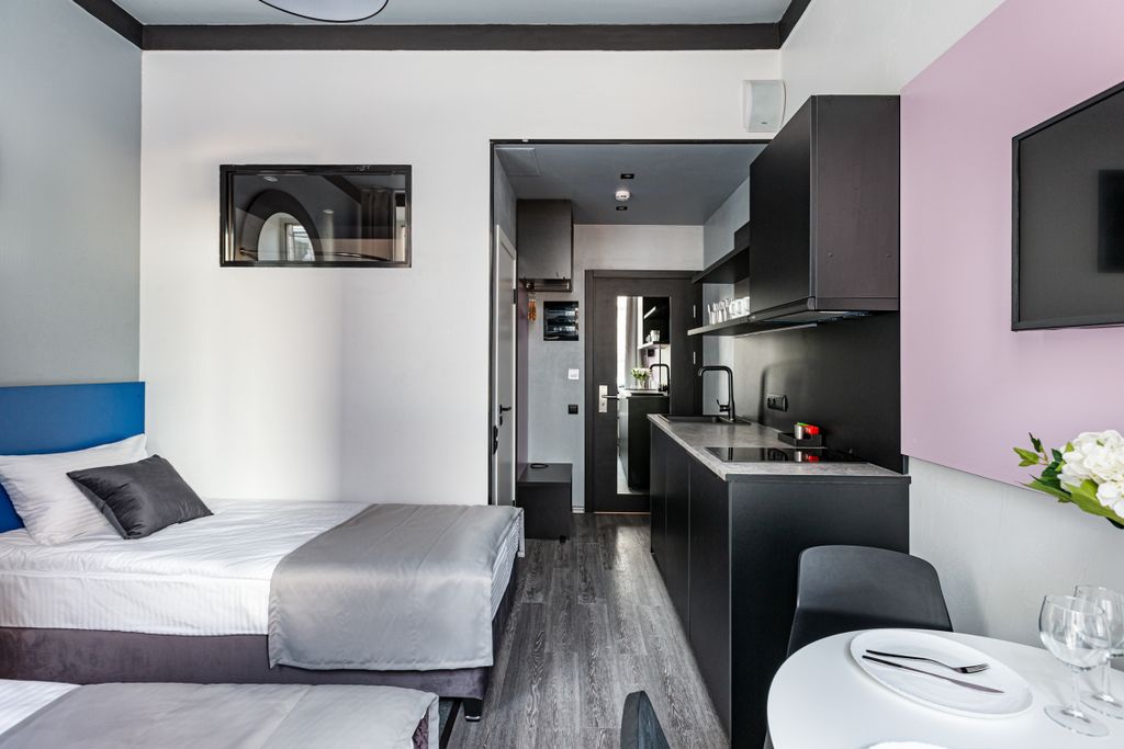 Двухместный номер с 2 отдельными кроватями Комфорт с кухней