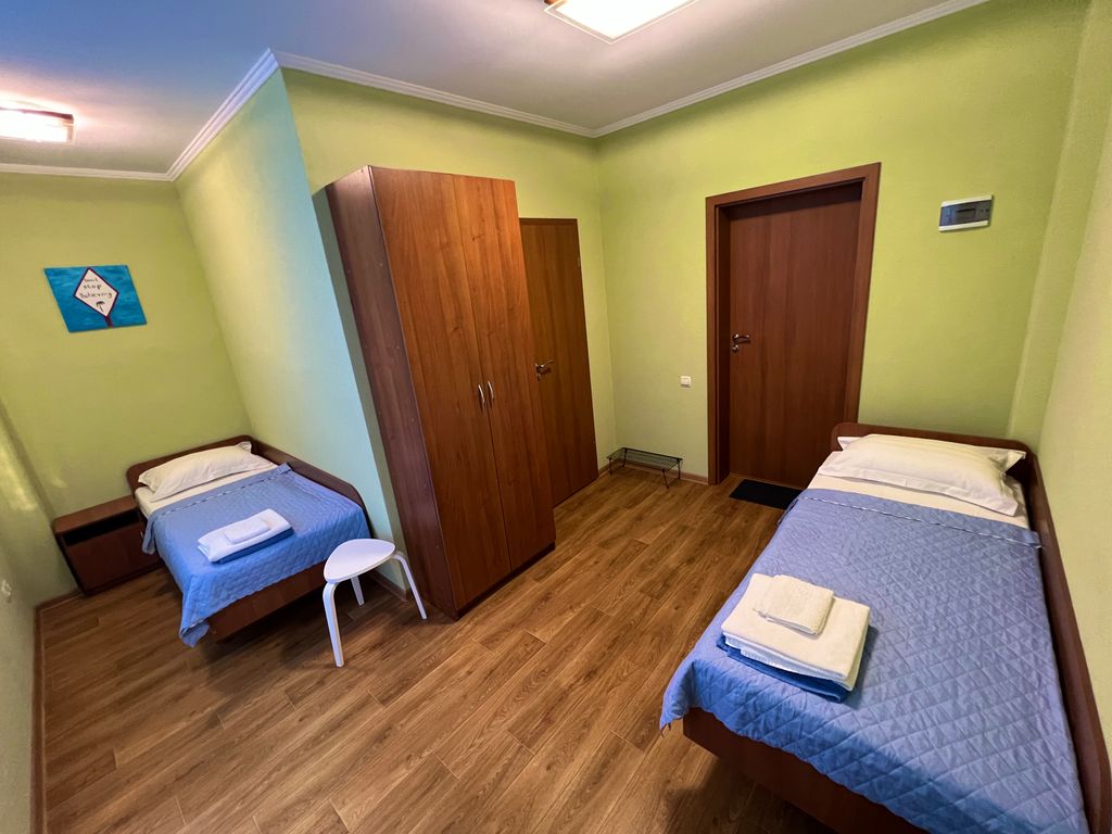 Двухместный номер с 2 отдельными кроватями с балконом и видом на море