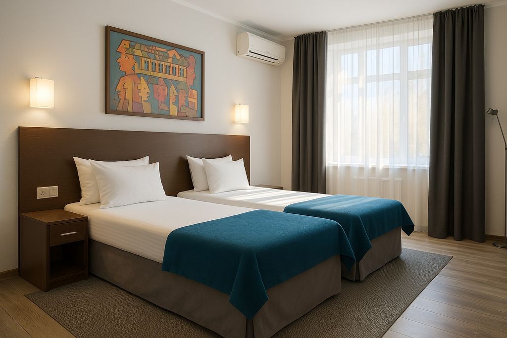 Двухместный номер с 1 кроватью или 2 раздельными большой