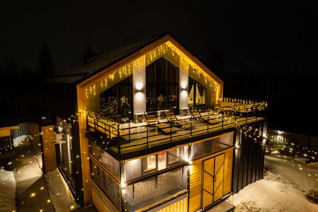 Дом люкс с сауной, баней, купелью, беседкой барбекю