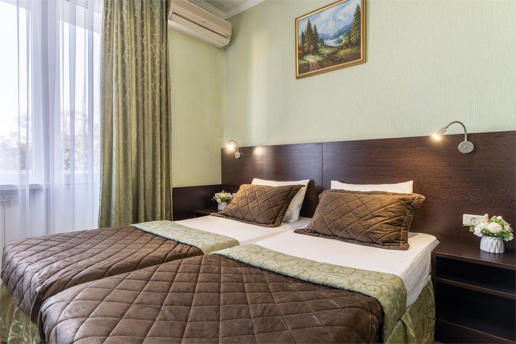 Двухместный номер с 2 отдельными кроватями Стандарт с балконом