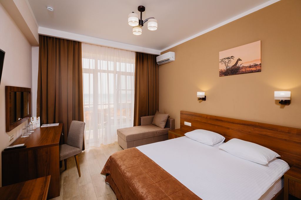 Двухместный номер с 1 кроватью стандарт с видом на море (корпус Прайд)