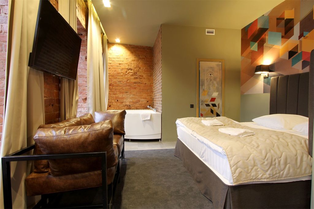 Двухместный номер с 1 кроватью Люкс с джакузи