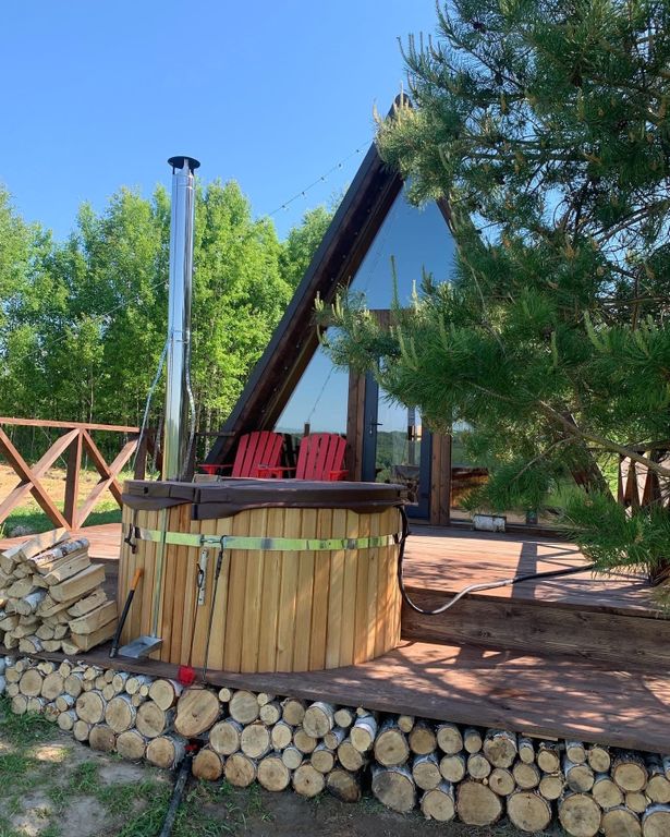 Трёхместный номер дом №4 шале у сосны