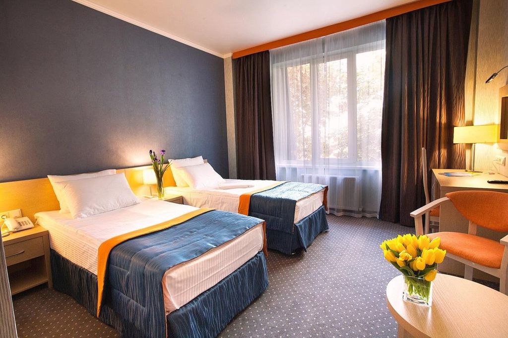 Двухместный номер с 2 отдельными кроватями эконом с видом на город