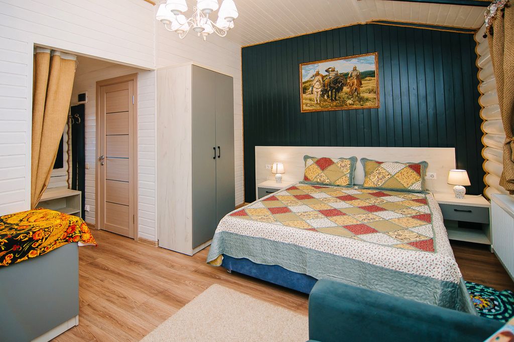 Двухместный номер с 1 кроватью Люкс в русском кантри стиле с собственной террасой