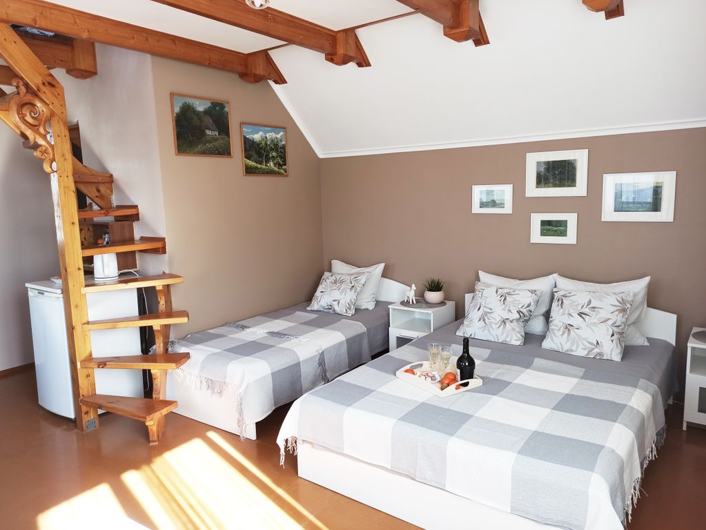 Семейный номер двухуровневый люкс с уникальным дизайном