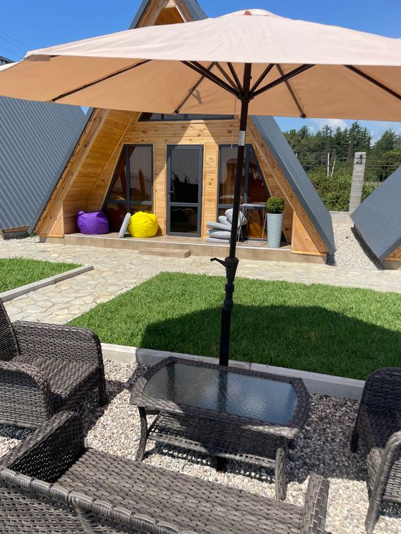 Дом Атмосферные дома a-frame на берегу моря