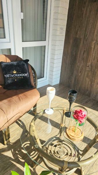 Лоджия с панорамным видом на город 