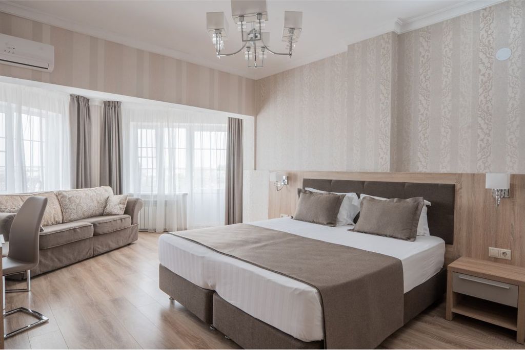 Двухместный номер с 2 отдельными кроватями или 1 двуспальной кроватью стандарт плюс