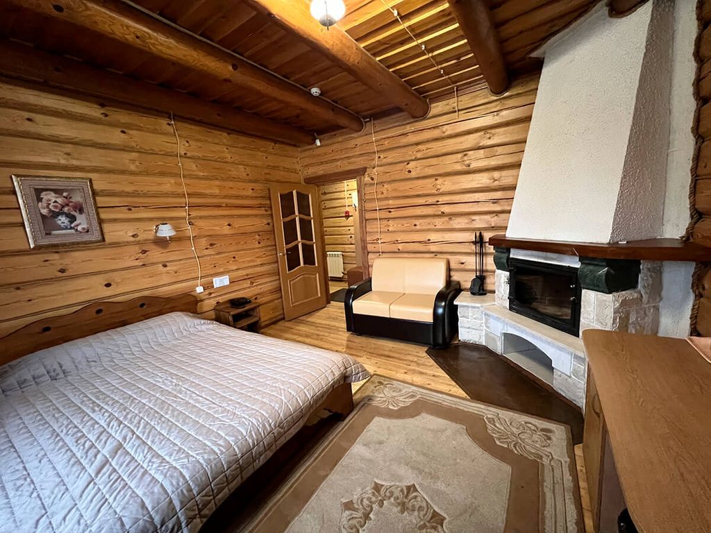 Двухместный номер с 1 кроватью в гостевом доме с камином