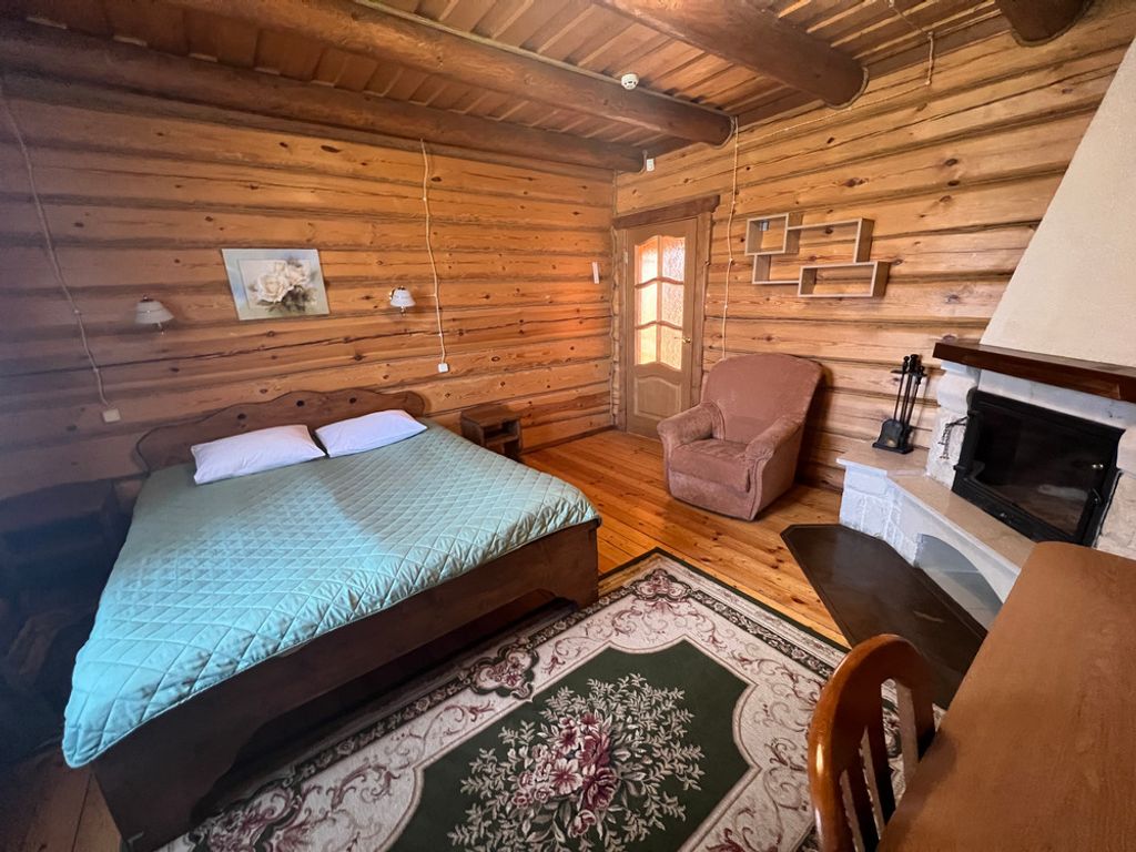 Двухместный номер с 1 кроватью в гостевом доме с сауной и камином