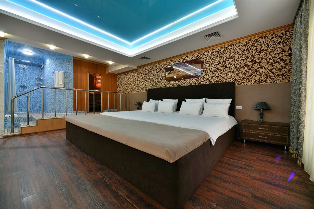 Двухместный номер с 1 кроватью люкс с сауной