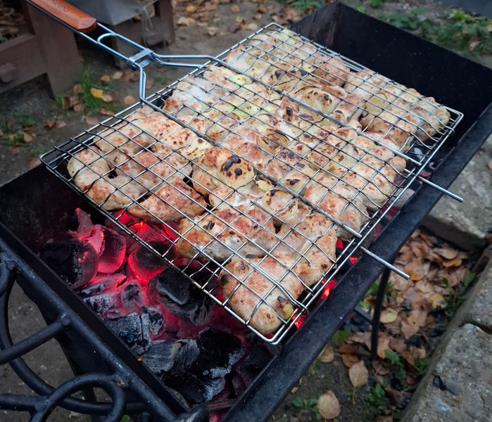 Сочный шашлык на нашей решётке