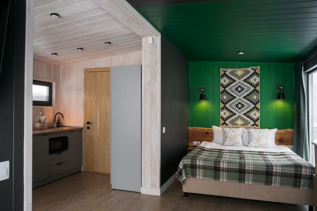 Дом барнхаус с панорамным видом Green&Grey