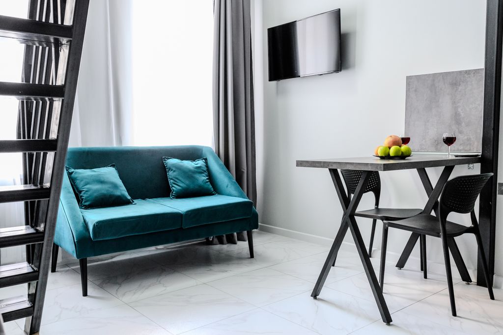 Апартаменты Улучшенный двухуровневый 2-х местный номер с кухней