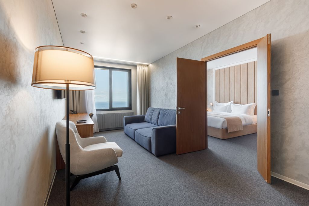 Двухместный номер с 1 кроватью люкс с видом на море