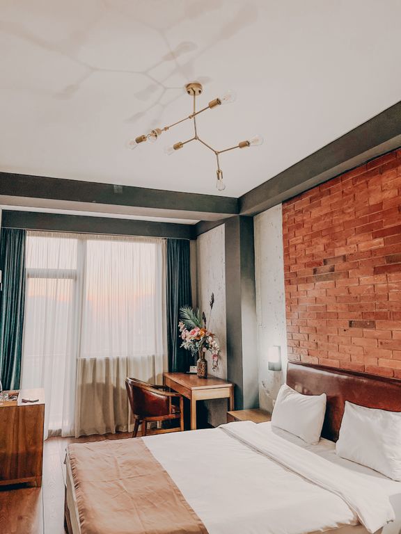 Двухместный номер с 1 кроватью эконом с видом на город