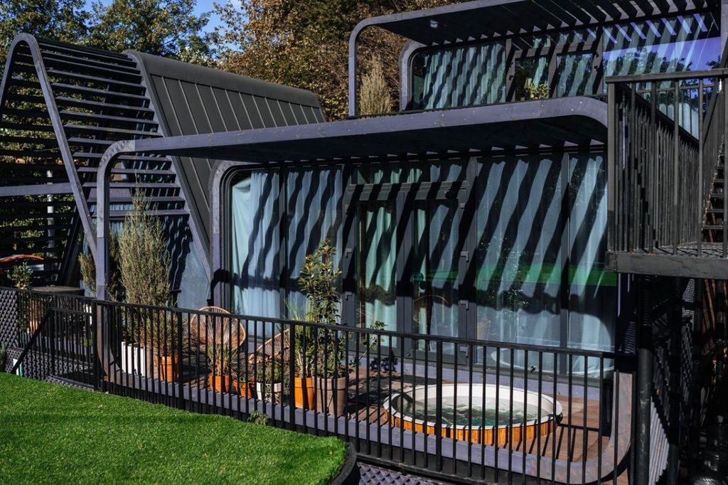 Эко-дом горное бунгало с купелью