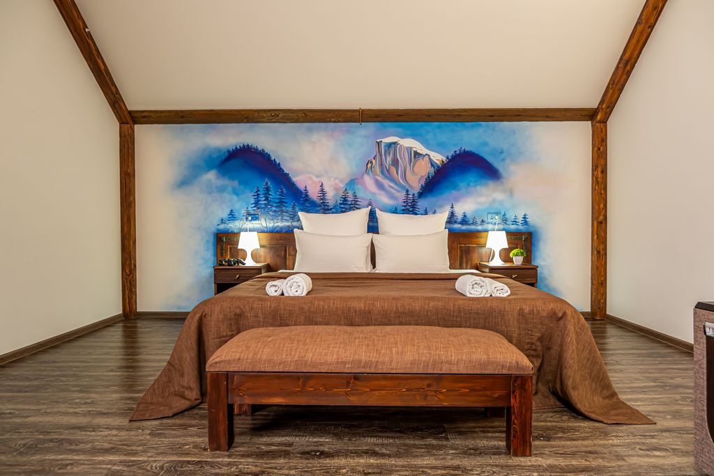 Семейный номер люкс с джакузи и кухней