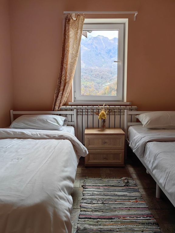 Двухместный номер с 2 отдельными кроватями туалет и душ на этаже