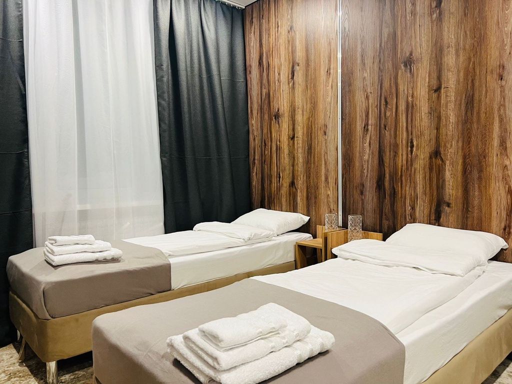 Двухместный номер с 2 отдельными кроватями с видом на горы