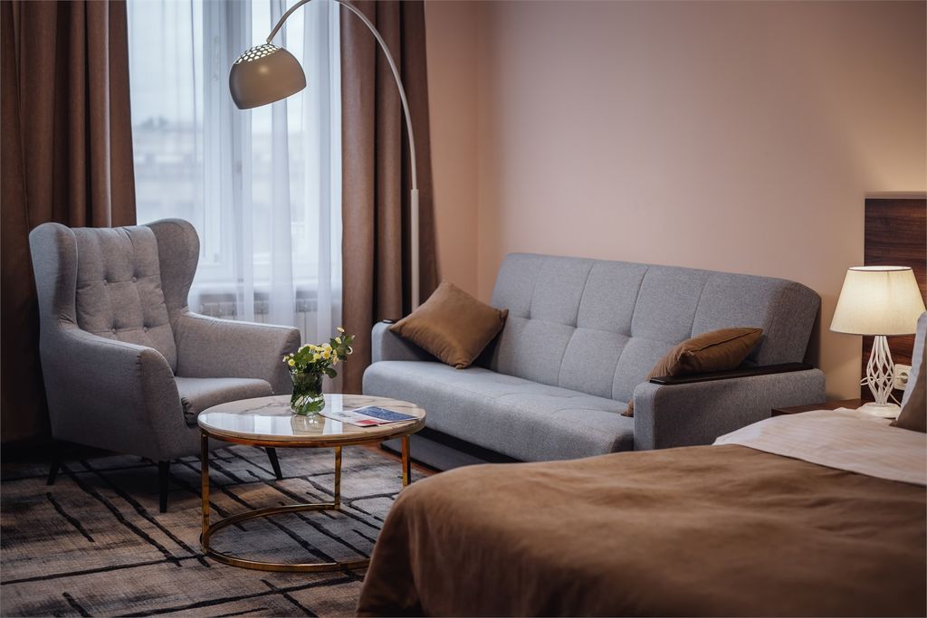 Двухместный номер с 1 кроватью люкс с балконом