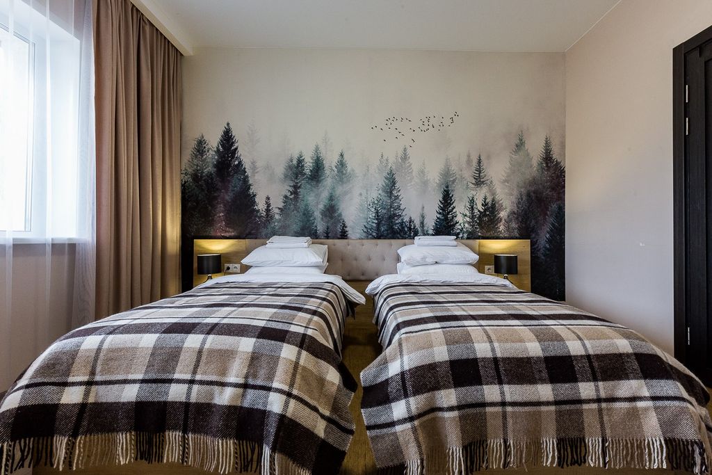 Двухместный номер с 2 отдельными кроватями шале Времена года стандарт