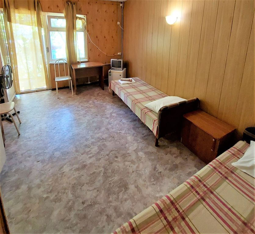 Двухместный номер с 2 отдельными кроватями эконом с видом на горы