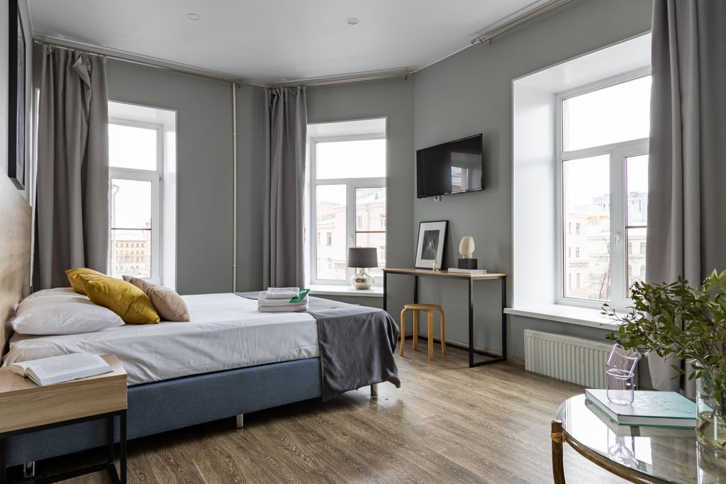 Двухместный номер с 1 кроватью Делюкс с панорамным видом на город