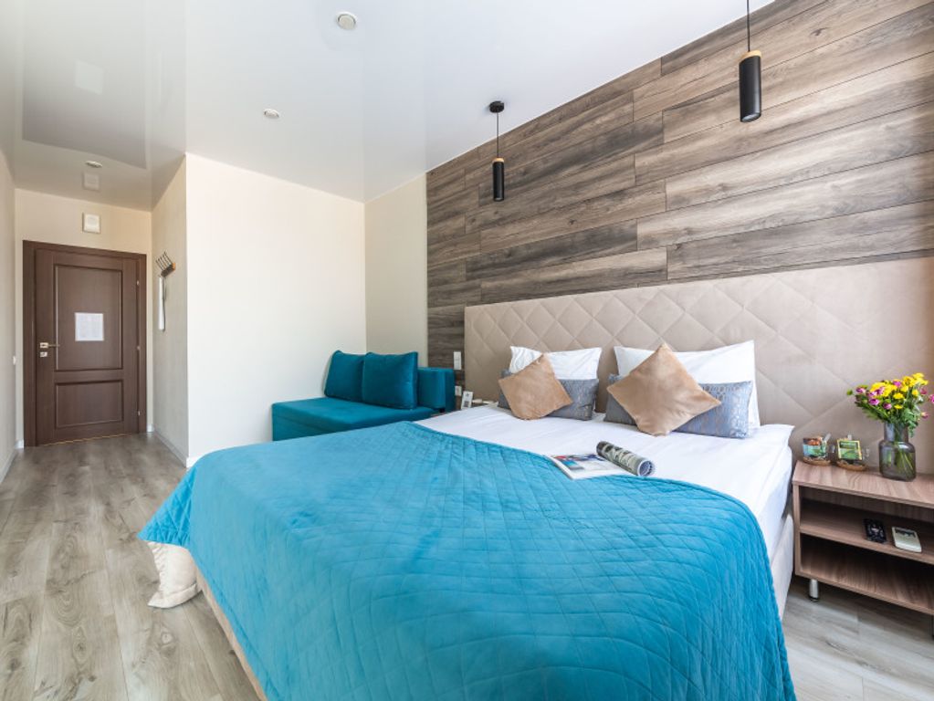 Трёхместный номер делюкс с террасой