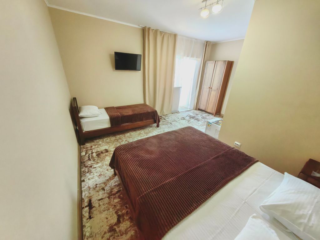 Трёхместный номер стандарт с видом на горы