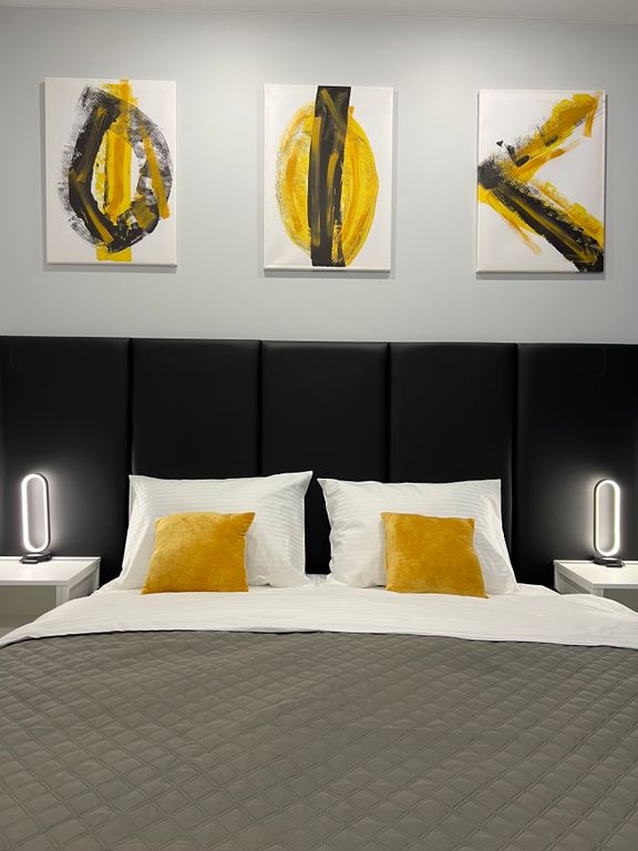 Двухместный с 1 кроватью с мини-кухней и стирально-сушильной машиной