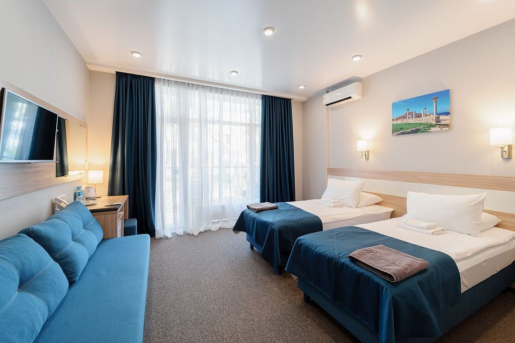 Двухместный номер с 2 отдельными кроватями стандарт с доп. местом Корпус Гермес