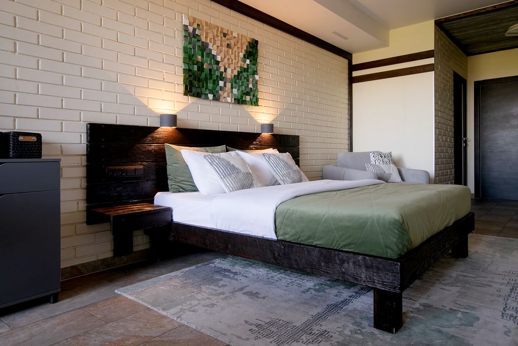 Трёхместный номер с личной мангальной зоной и чаном