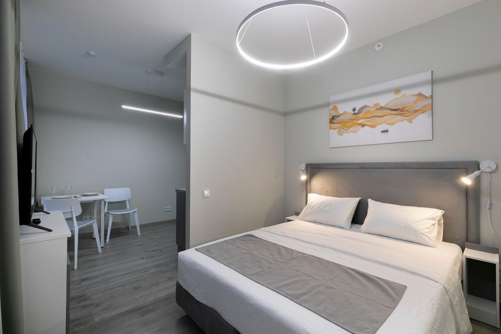 Двухместный с 1 кроватью студио зонированный