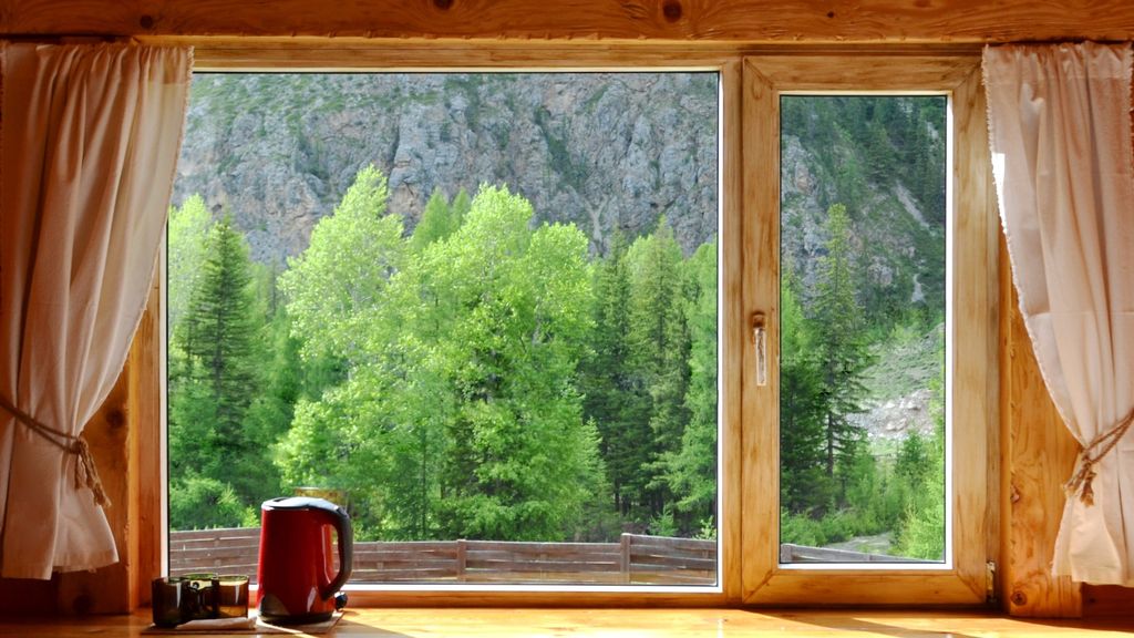 Двухместный номер с 1 кроватью эконом с видом на горы