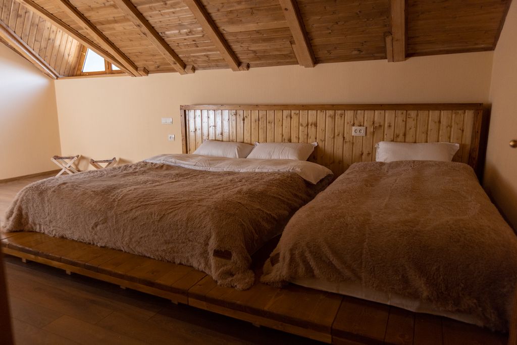 Трёхместный номер с видом на горы № 33