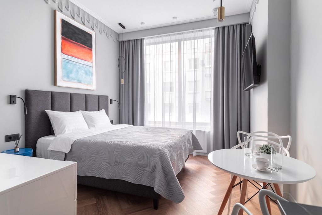 Двухместный номер с 1 кроватью Уникальный дизайн в номере апарт-отеля в историческом центре