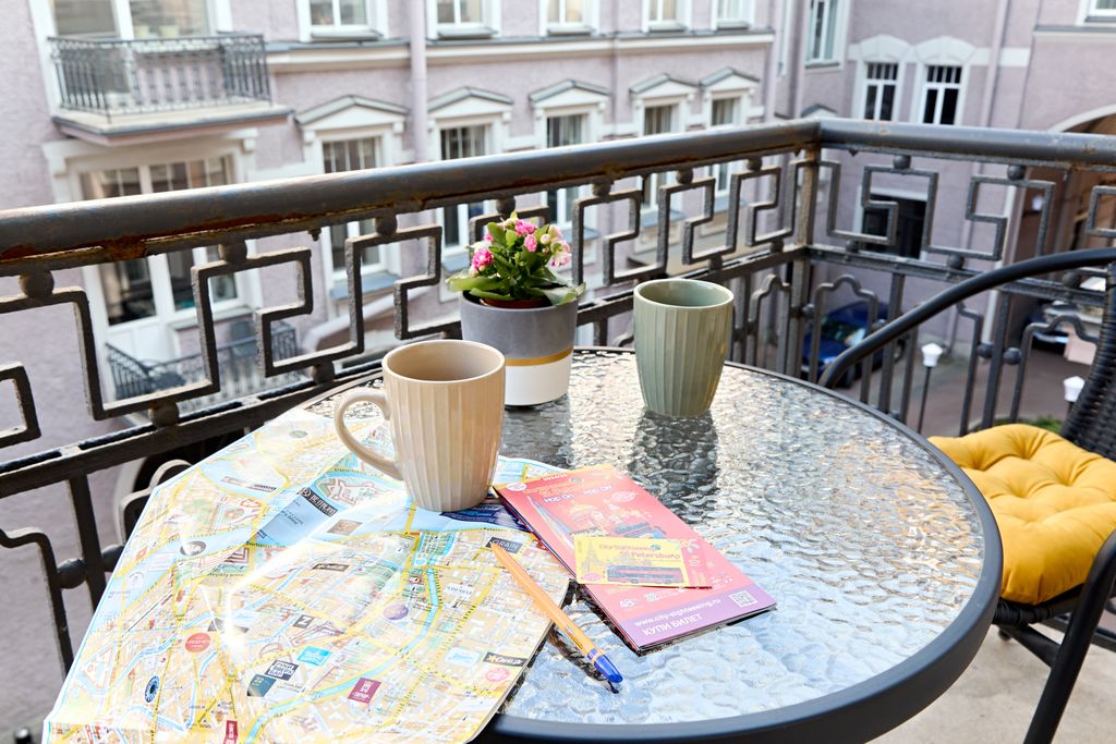 Двухместный номер с 1 кроватью Комната Пушкин с балконом