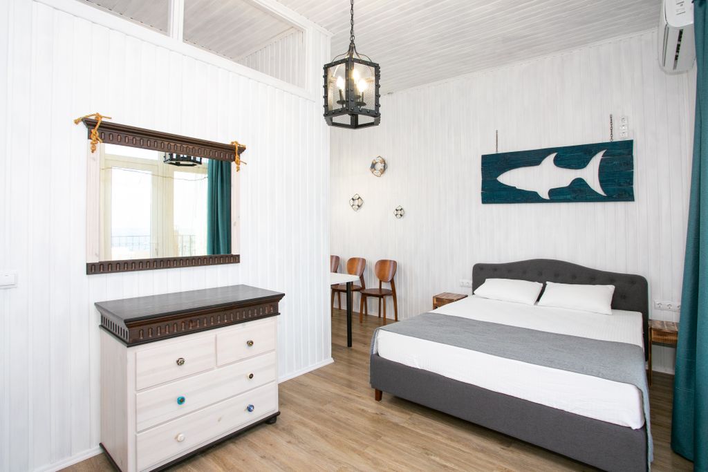 Семейный le mar 4, апартаменты с видом на море с террасой и мансардой