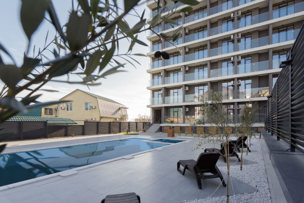 Апартаменты студия с видом на горы