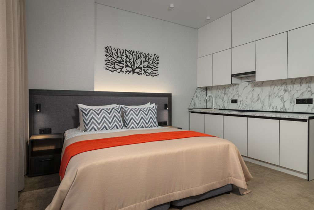 Двухместный номер с 1 кроватью Полулюкс