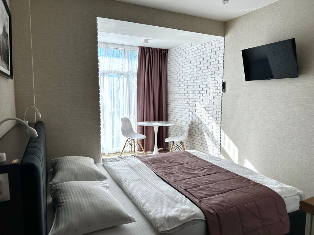 Двухместный с 1 кроватью студия дизайн слоновая кость с видом на парк