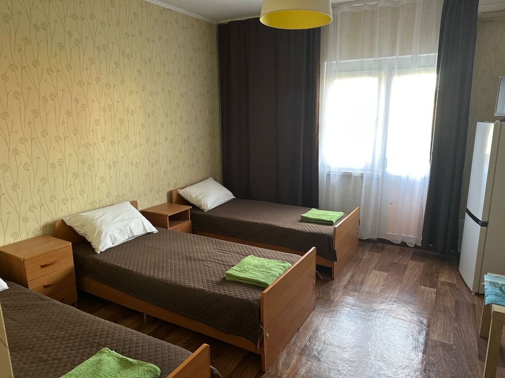 Трёхместный номер эконом с видом на горы