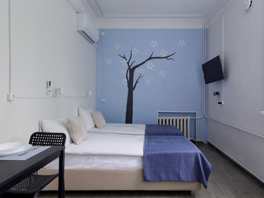 Апартаменты студия с двумя раздельными кроватями