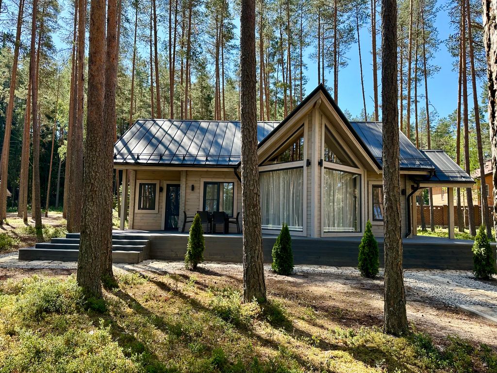 Дом Уютный дом с видом на озеро