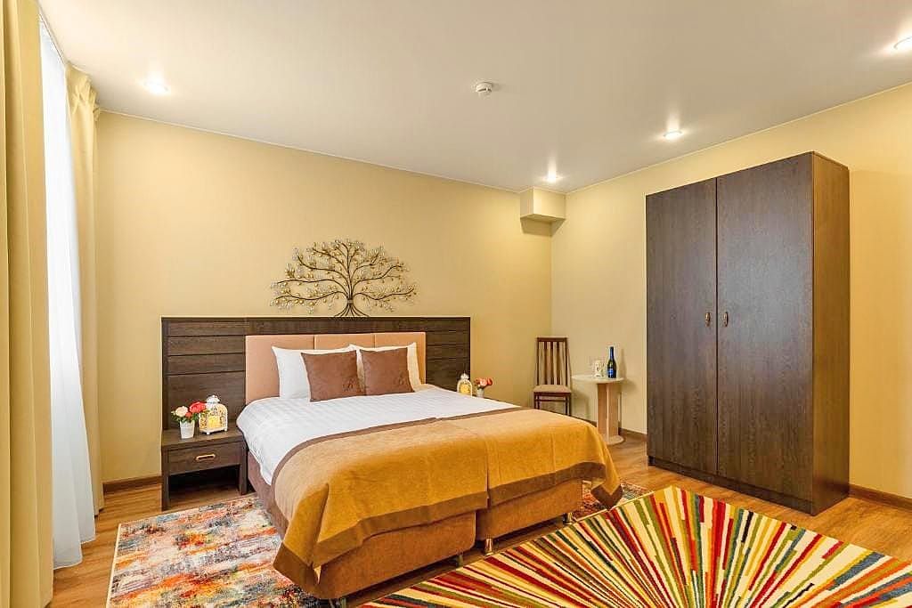 Двухместный номер с 1 кроватью Люкс с сауной и джакузи