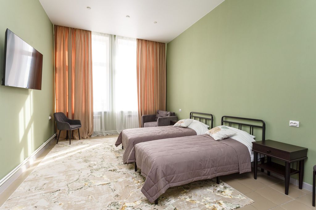 Двухместный номер с 2 отдельными кроватями Комфорт +1