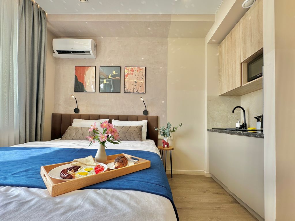 Апартаменты стандарт с двуспальной кроватью